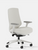 Branch Furniture Ergonomic Chair Pro, Ivory Boucle with White Frame, 3/4 Front View