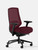 Branch Furniture Ergonomic Chair Pro, Merlot Mesh with Black Frame, 3/4 Rear View