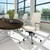 Global Accord High Back Leather Tilter is an elegant conference room chair