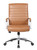 Office Chairs USA Ribbed Office Chair with Lumbar, Caramel CaressoftPlus Vinyl, Front View