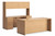 Hon 10500 Series Executive Office Suite with Optional Hutch, Maple Laminate, 3/4 Front View