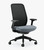Kimball Eager Task Chair, Black Mesh, Frame, and Base, Height Adjustable 4D Arms, 3/4 Front View Kimball Eager Task Chair, Black Mesh, Frame, and Base, Height Adjustable 4D Arms, 3/4 Front View