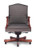 Trinity Washington Mid Back Executive Chair, Classic Base and 55mm Black Casters, 3/4 Front View