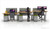 Illustration Shows Pedestals w/ Aloe Green Toppers & Special Order Power & Data Beam Illustration Shows Pedestals w/ Aloe Green Toppers & Special Order Power & Data Beam