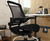 Office Chairs USA Mid Back Black Drafting Stool, Mesh Detail