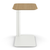 Humanscale Float Micro Sit Stand Table, Bamboo with Cloud White Base, Side View