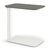 Humanscale Float Micro Sit Stand Table, FVapor Grey with Cloud White Base, 3/4 Front View