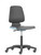 Cramer Citrus Med Tech Cleanroom Lab Chair, Synthetic Leather with Sky Frame Accent, 3/4 Front View