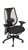 tCentric Hybrid Mesh Back Task Chair with Black Frame, Upholstered in Open House Onyx, 3/4 Front View