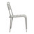 Eurostyle Rosco Outdoor Stacking Side Chair, Carton of 2, Oyster Grey, Side View