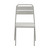 Eurostyle Rosco Outdoor Stacking Side Chair, Carton of 2, Oyster Grey, Front View