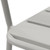 Eurostyle Rosco Outdoor Stacking Side Chair, Carton of 2, Oyster Grey, Seat Detail