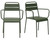 Eurostyle Rosco Outdoor Stacking Armchair, Carton of 2, Dark Green