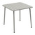 Eurostyle Rosco Outdoor Square Table, Oyster Grey, 3/4 Front View