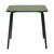 Eurostyle Rosco Outdoor Square Table, Dark Green, Front View