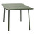 Eurostyle Rosco Outdoor Rectangular Table, Dark Green, Side View