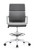 Jimi Mid-Back Stool, gray eco-leather with casters Jimi Mid-Back Stool, gray eco-leather with casters