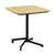 Eurostyle Kalmar Outdoor Folding Table, Natural, 3/4 Front View