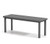 Homecrest Latitude All-Weather Dining Bench, Storm Finish, 3/4 Front View