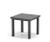 Homecrest Latitude All-Weather Square End Table, Storm Finish, 3/4 Front View