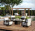 Homecrest Concrete Lounge Fire Tables are the perfect ambiance maker for patio lounges