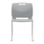 Global Popcorn Stack Chair, Fog Shell, Front View