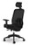 Altern Mesh Mid-Back Chair, Black Mesh and Seat, Black Frame, 3/4 Rear View