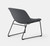 Branch Furniture Gather Studio Chair, Overcast Upholstery with Black Base, 3/4 Front View