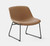 Branch Furniture Gather Studio Chair, Canyon Vegan Leather with Black Base, 3/4 Front View