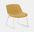 Branch Furniture Gather Studio Chair, Sunflower Upholstery with White Base, 3/4 Front View