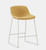 Branch Furniture Gather Stool, Sunflower Upholstery with White Base, 3/4 Front View