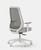 Branch Furniture Multi-Task Chair, Quarry Mesh with White Frame, 3/4 Rear View