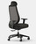 Branch Furniture Multi-Task Chair, Black Mesh with Frame, Optional Headrest, 3/4 Front View
