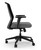 Element C Series Task Chair, Charcoal Upholstery, Height Adjustable Arms, Side View