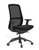 Element Moxy Task Chair, Black Element Upholstery, Height Adjustable Arms, 3/4 Front View