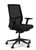 Element S6 Mesh Task Chair, Element Black Seat Fabric, Height Adjustable Arm, 3/4 Front View