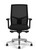 Element S6 Mesh Task Chair, Element Black Seat Fabric, Height Adjustable Arm, Optional Polished Aluminum Base, Front View