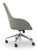 Elements Ashlee Conference Chair, Light Gray Felt, Side View