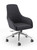 Elements Ashlee Conference Chair, Dark Gray Felt, 3/4 Front View
