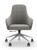 Elements Ashlee Conference Chair, Light Gray Felt, Front View