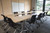 KI Pirouette Nesting Tables ganged together for a modern conference room