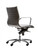 Element G6 Conference Chair, Charcoal Vinyl, 3/4 Rear View