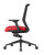 AMQ Black Zilo Ergonomic Task Chair, Black Frame and Base, Side View Not Actual Chair
