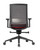 AMQ Black Zilo Ergonomic Task Chair, Black Frame and Base, Rear View Not Actual Chair