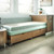 Interwoven by Kimball Villa Armless Health Sleep Sofa with Drawers, Folded Down View
