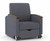 Interwoven by Kimball Shore Single Sleeper Chair, Optional Armcaps, 3/4 Front View