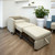 Interwoven by Kimball Shore Single Sleeper Chair can be partially or fully extended