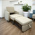 Interwoven by Kimball Shore Single Sleeper Chair can be partially or fully extended