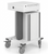 Raspberry Point of Care Cart, 3/4 Rear View