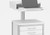 Raspberry Point of Care Cart with extending and rotating laptop worksurface detail